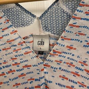 CAbi V- neck blouse- flowy kimono style blouse